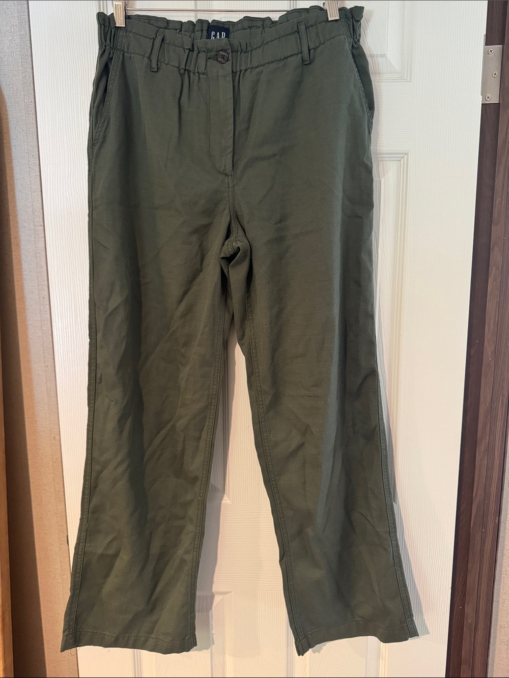 GAP Olive Green Paperbag Waist Pants